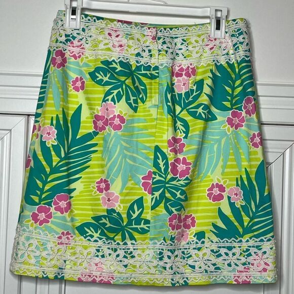 Lilly Pulitzer Palm Green In Windchime Print Size 2 - Picture 3 of 5